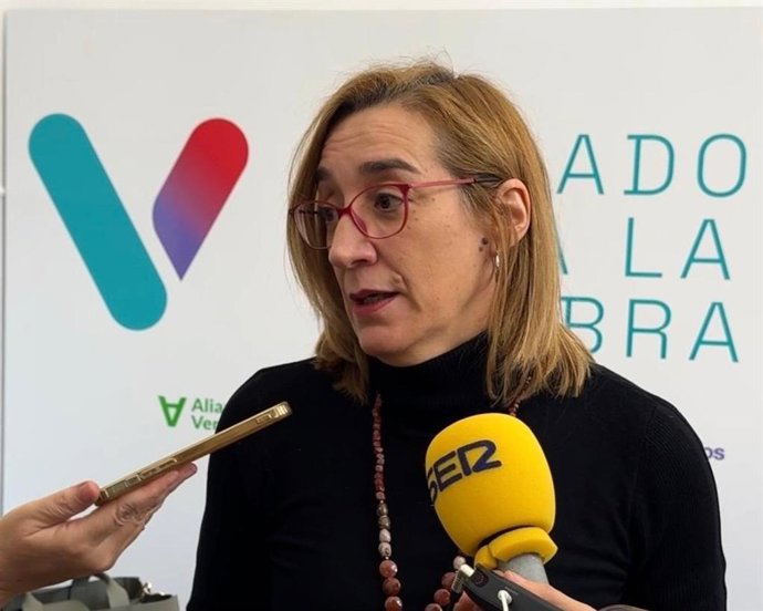 La portavoz de Valladolid Toma la Palabra en el Ayuntamiento de Valladolid, Rocío Anguita.