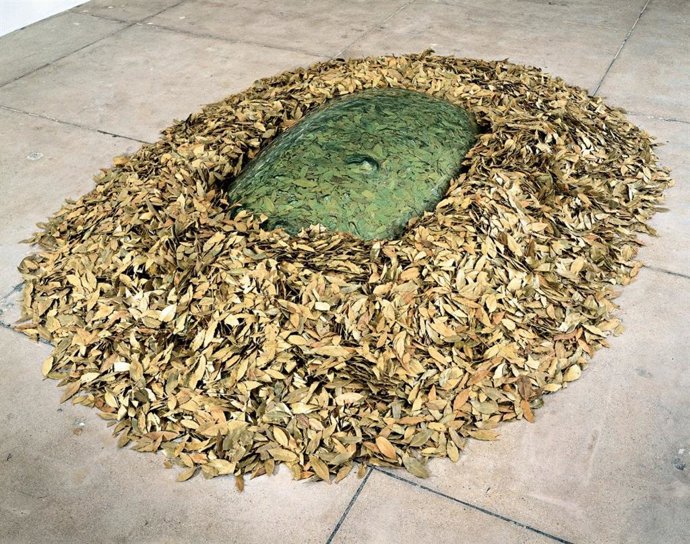 Giuseppe Penone. Azazkala eta ereinotz-hostoak (Unghia e foglie di alloro), 1989