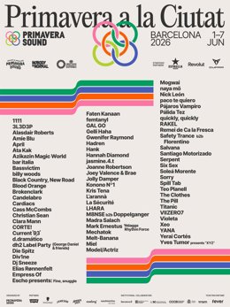 Cartel completo del Primavera a la Ciutat 2026.