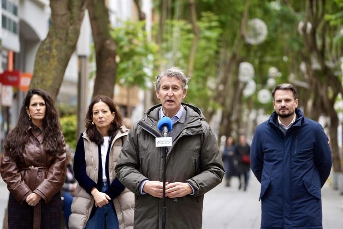 El presidente del Partido Popular, Alberto Núñez Feijóo