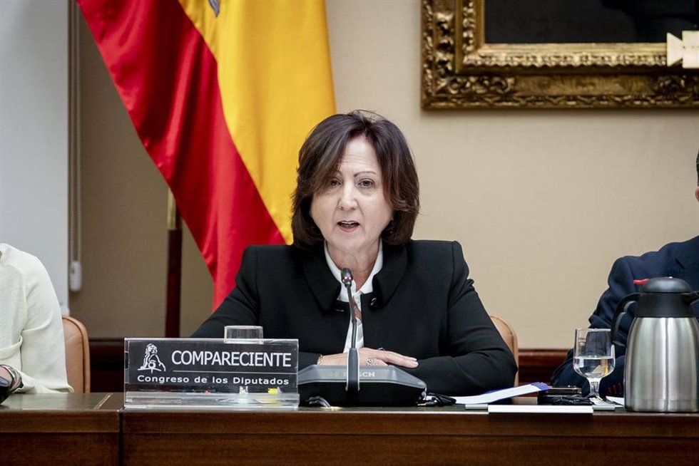 La fiscal Teresa Peramato comparece ante la Comisión de Justicia, en el Congreso.