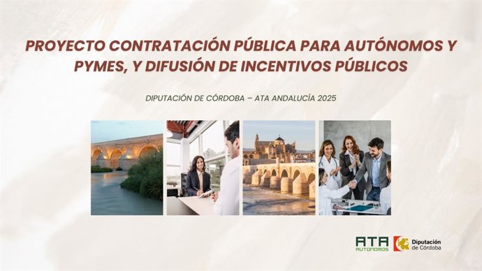 Imagen promocional del proyecto 'Contratación pública para autónomos y pymes'.