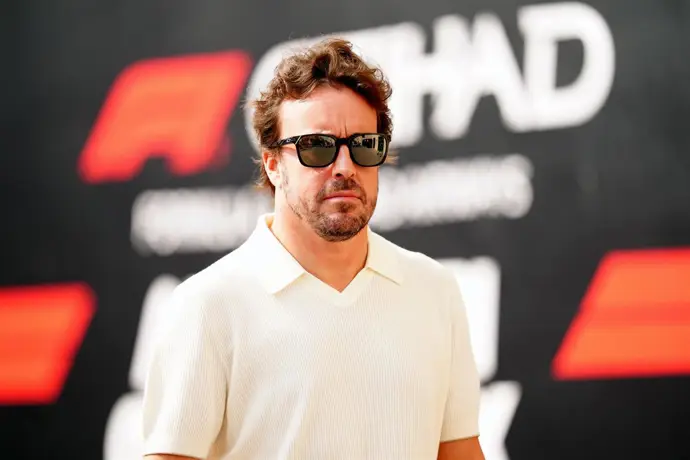 Fernando Alonso en el GP de Abu Dabi 2025