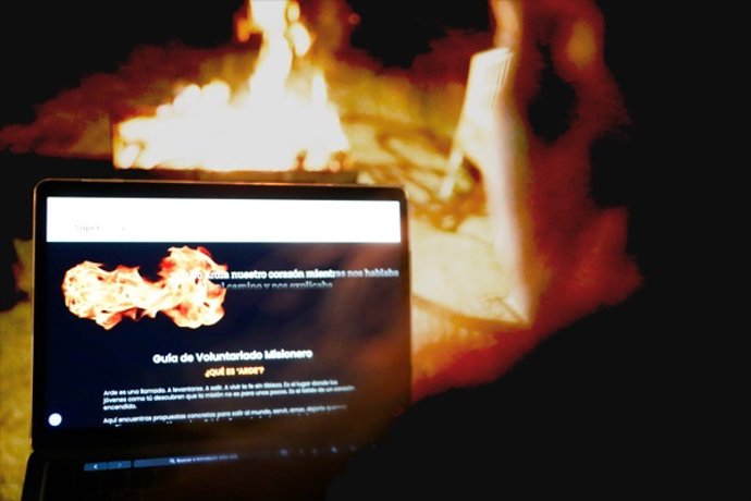 Imagen de la nueva web de OMP Arde.