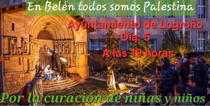 La campaña de navidad de Acampada por Palestina exige que niñas y niños palestinos enfermos sean tratados en el Hospital San Pedro