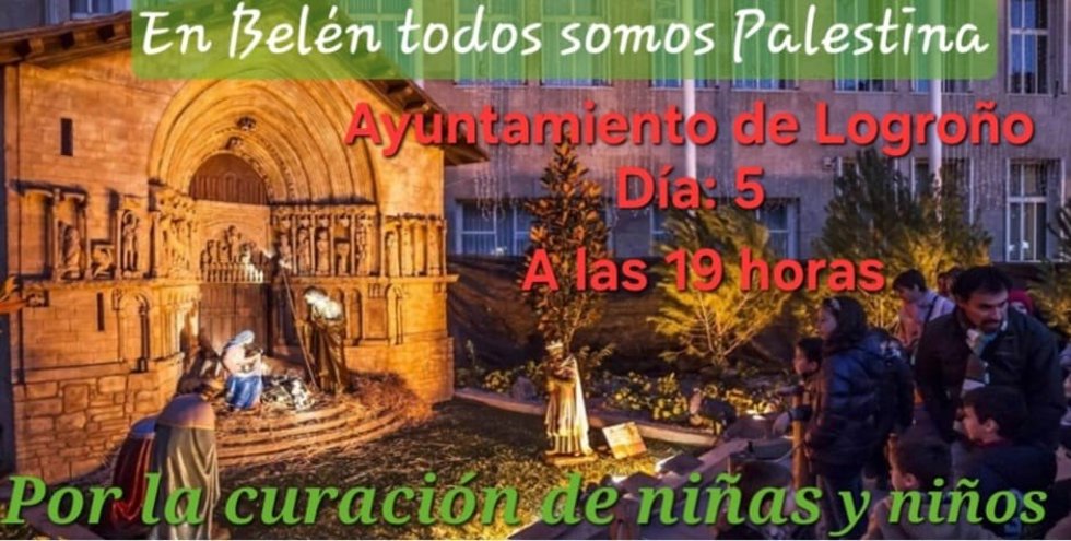 La campaña de navidad de Acampada por Palestina exige que niñas y niños palestinos enfermos sean tratados en el Hospital San Pedro