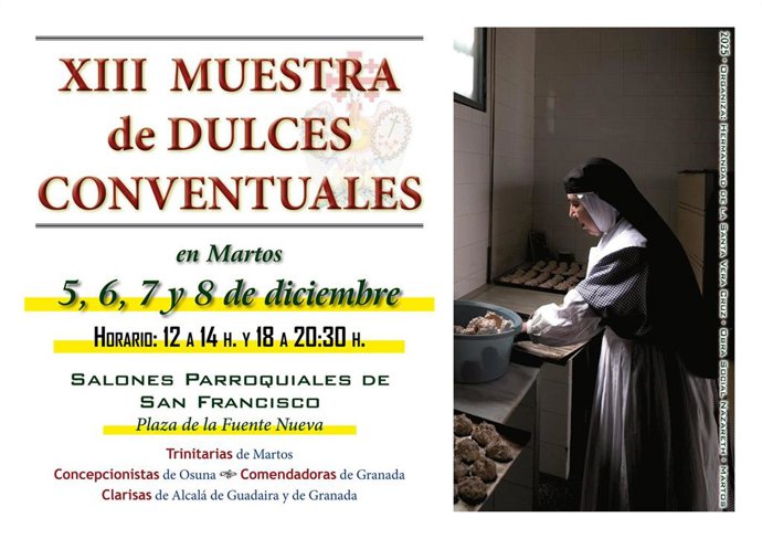 Cartel de la XIII Muestra de Dulces Conventuales.