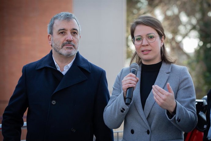 Archivo - Collboni i Sanz en una roda de premsa