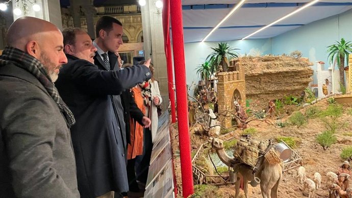 Inauguración del Belén de la Asociación de Belenistas de Jaén 'Santo Rostro'.