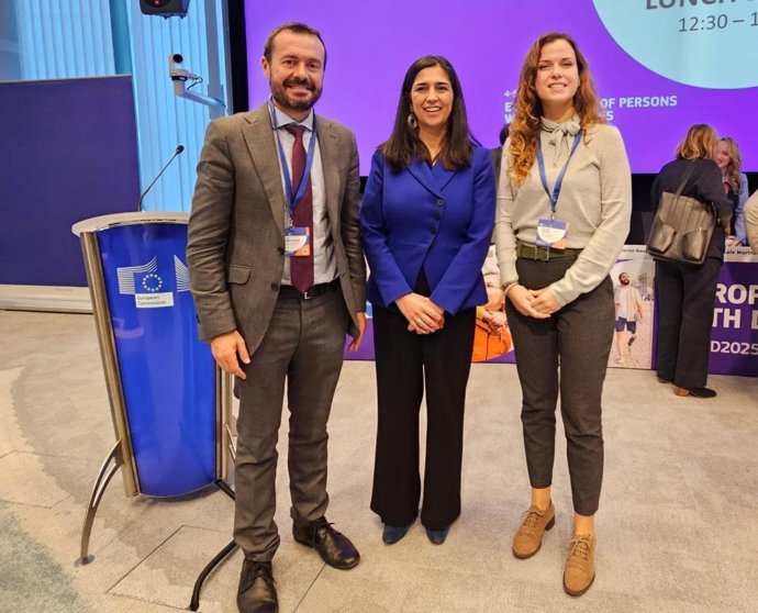 Representantes del Gobierno de C-LM en las jornadas organizadas por la Comisión Europea y el Foro Europeo de la Discapacidad (EDF).