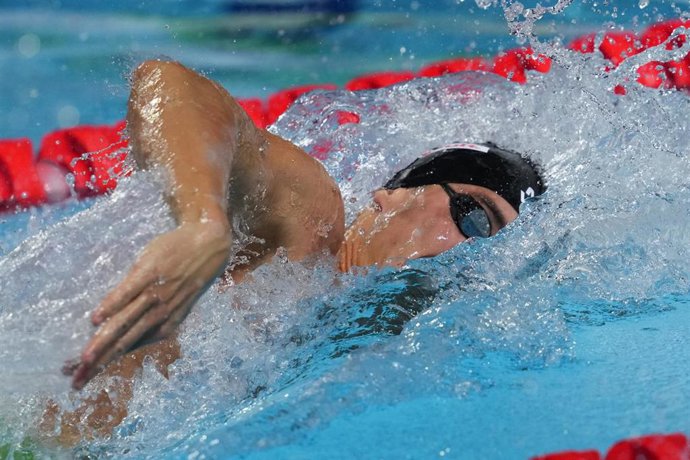 Archivo - Sergio de Celis, durante una competición.