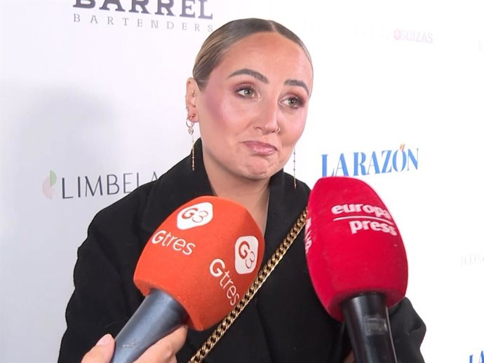 Rocío Flores en la fiesta de Navidad de La Razón