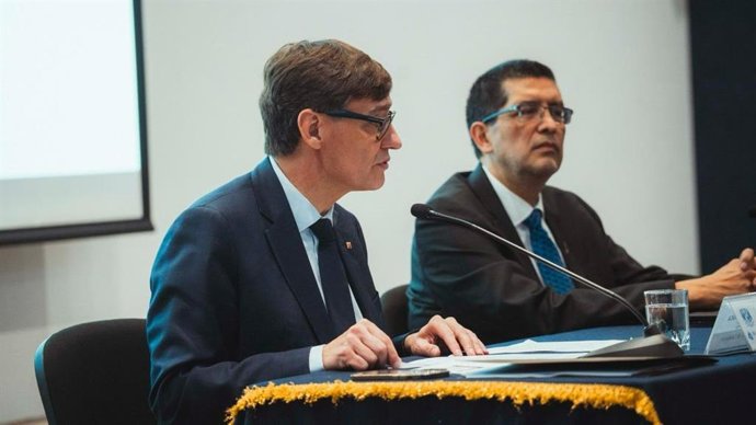 El presidente de la Generalitat, Salvador Illa, en la Universidad Nacional Autónoma de México.