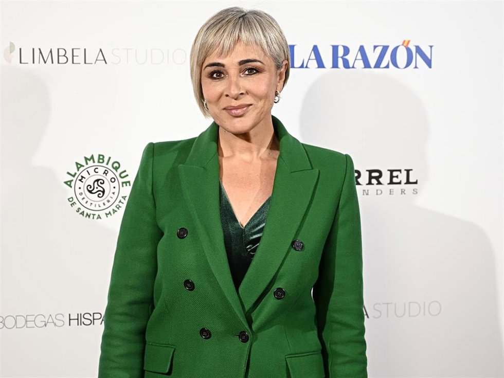 Ana María Aldón durante el evento que celebra el periódico La Razón para celebrar la Navidad