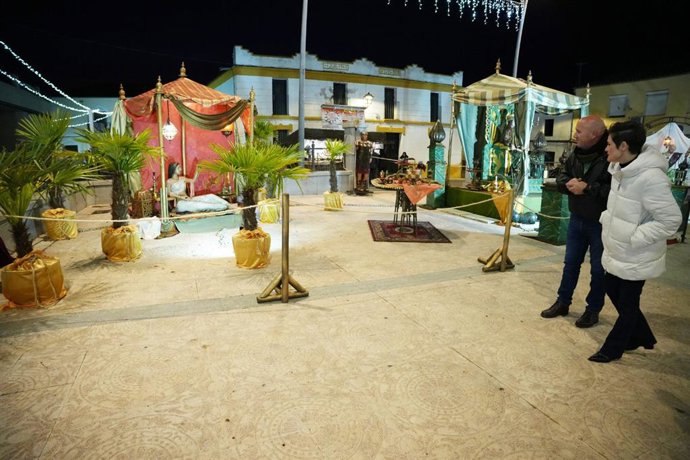 Inauguración del Belén artístico 'La Nacencia' de Villar de Rena.