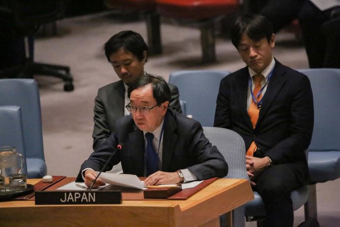 Archivo - El embajador de Japón ante la ONU, Kazuyuki Yamazaki