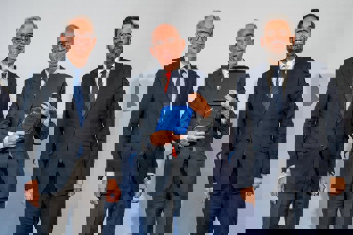 El presidente el PP Paco Núñez junto al periodista Paco Rosell.