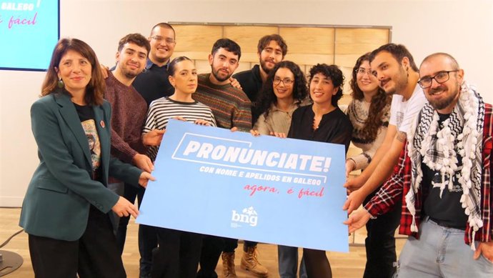 Presentación campaña BNG para galleguizar nombres y apellidos.
