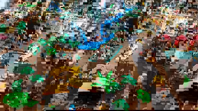 Belén de Playmobil en Mérida.