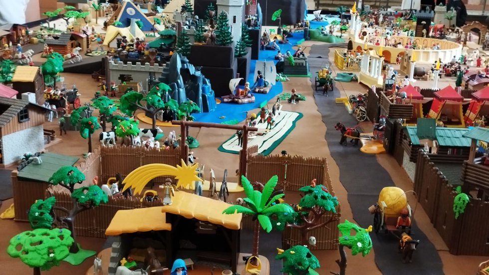 Belén de Playmobil en Mérida.