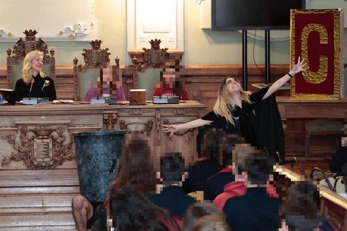 Pleno del Ayuntamiento de Valladolid para celebrar el día de la Constitución Española