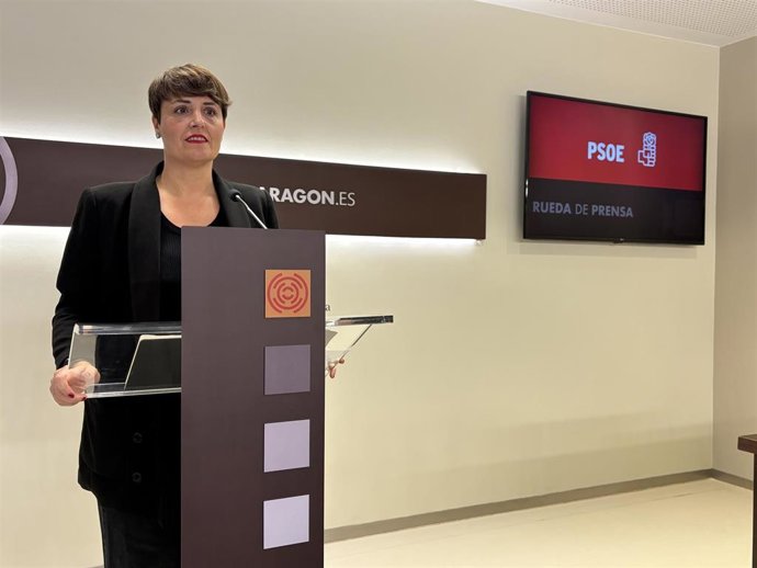 La portavoz adjunta del PSOE Aragón, Leticia Soria.