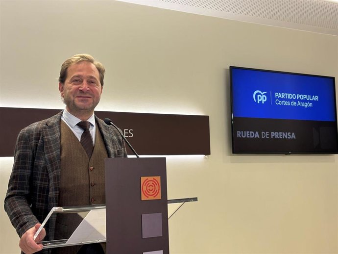 El portavoz del PP Aragón, Fernando Ledesma.
