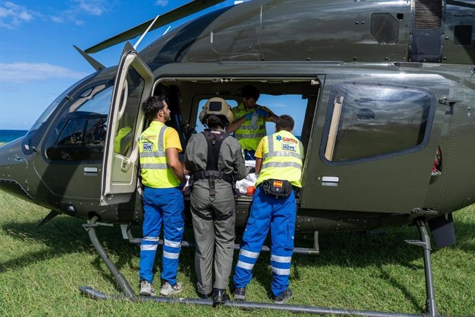Imagen del contingente enviado por SAMU a Jamaica.