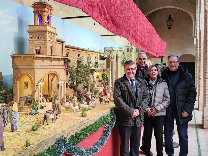 Apertura del Belén Mudéjar del Palacio de los Marqueses de La Algaba en Sevilla.