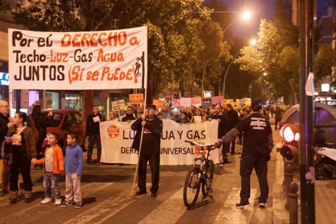 Una manifestación vecinal en Córdoba.