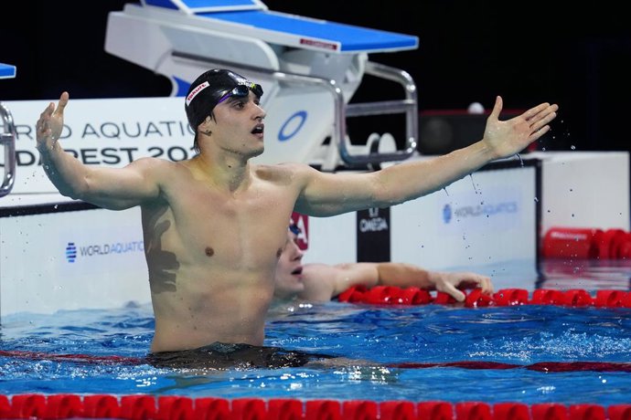 Archivo - Arquivo - 13 de dezembro de 2024, Budapeste, União Europeia: Carles Coll Martin, da Espanha, no Campeonato 25m Budapeste 2024, 13 de dezembro (Foto: Gian Mattia D'Alberto /LaPresse)