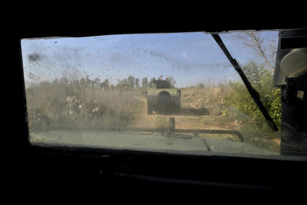 Un convoy militar del Ejército de Líbano en el sur del país