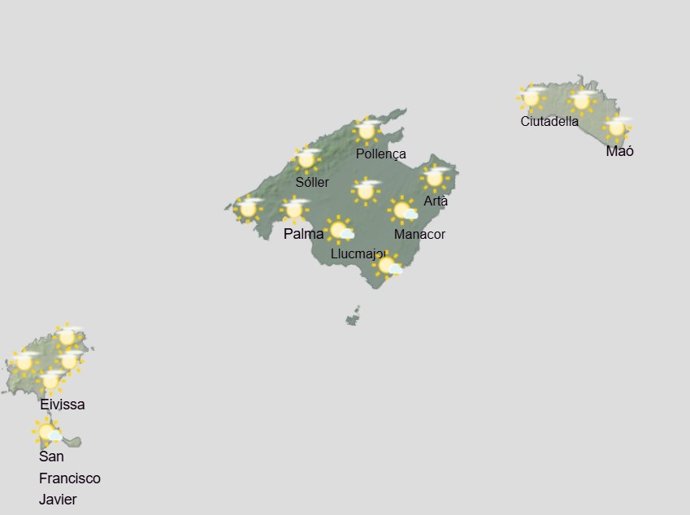 El tiempo hoy, sábado 6 de diciembre, en Baleares.