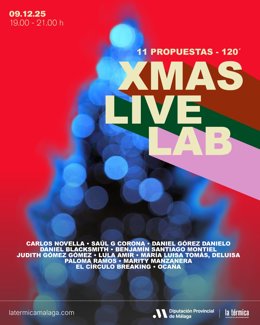 La Térmica crea XMAS LIVE LAB, una experiencia artística multidisciplinar para celebrar la creación malagueña