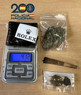 Sucesos.-Detenido un joven de 21 años en Gran Canaria tras ser sorprendido con más de 40 gramos de drogas