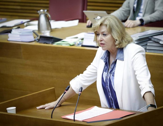 Archivo - La portavoz de Seguridad del PSPV-PSOE en Les Corts, Marisa Navarro