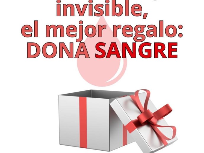 El Banco de Sangre y Tejidos de Aragón impulsa la campaña “Para tu amigo invisible el mejor regalo: dona sangre”.