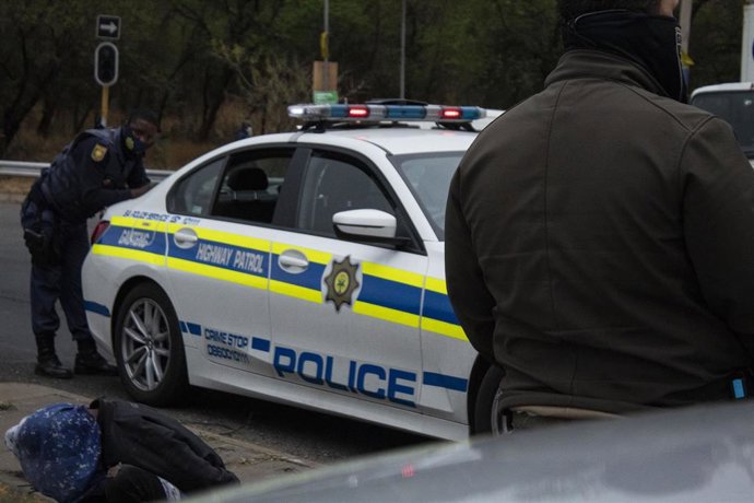 Archivo - Imagen de archivo de la Policía de Sudáfrica 