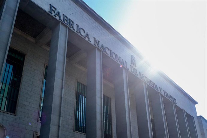 Archivo - Fachada de la Fábrica Nacional de Moneda y Timbre, a 11 de julio de 2024, en Madrid (España). 