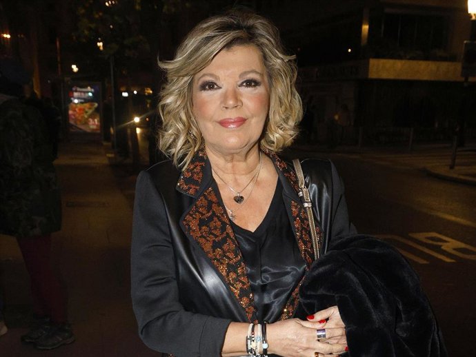 Terelu Campos acude a la fiesta que celebra la productora de televisión 'Cuarzo' para festejar la Navidad