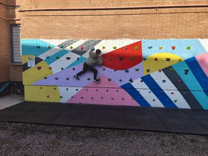 Nuevo rocódromo del IES Pirineos de Jaca.