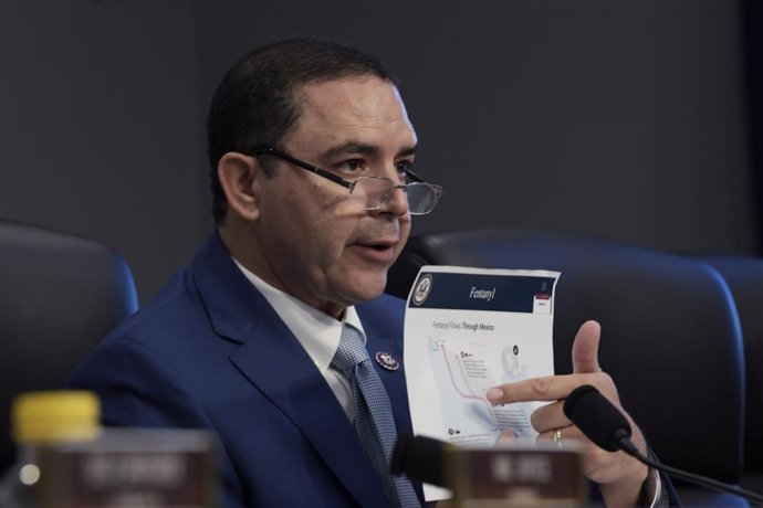 Archivo - Arquivo - 29 de março de 2023, Washington DC, Estados Unidos: O membro do ranking Henry Cuellar (D-TX) fala durante um Subcomitê de Segurança Interna sobre a solicitação de orçamento do ano fiscal de 2024 para o Departamento de Segurança Interna