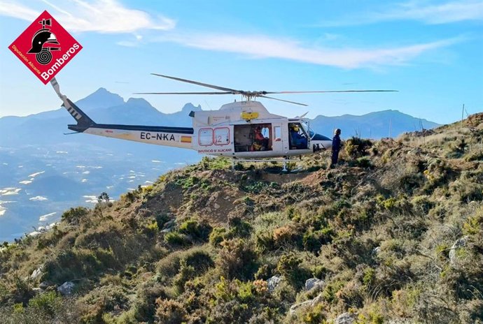 Imagen del rescate del senderista