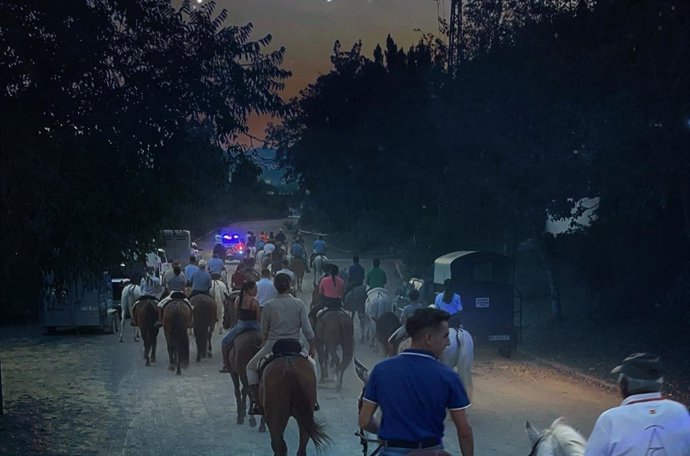 Archivo - Medio centenar de caballos recorren la Sierra de Mijas. (Foto de archivo).