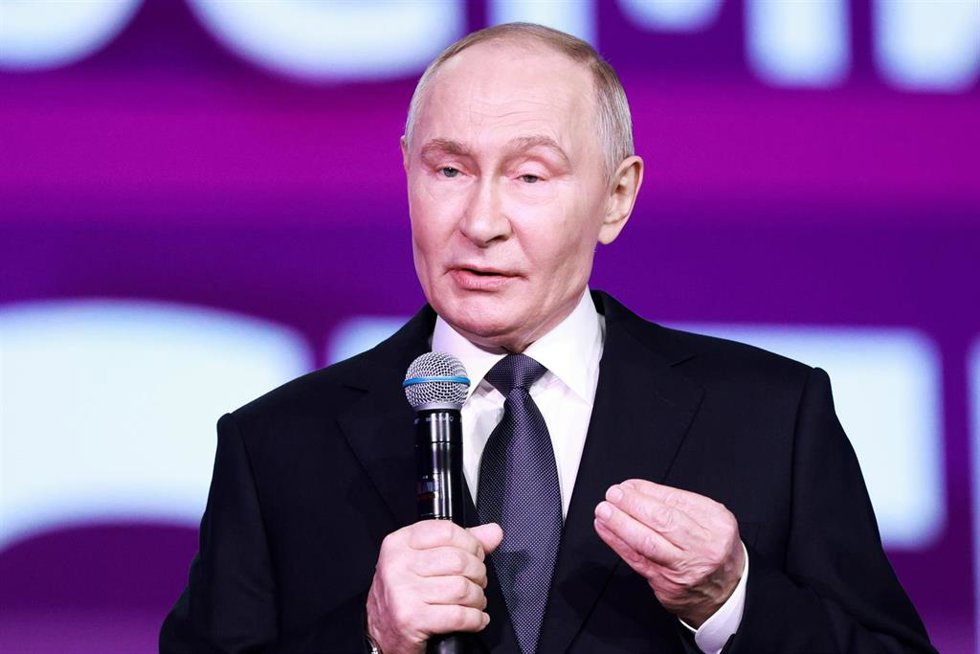 Comparecencia reciente del presidente de Rusia, Vladimir Putin.