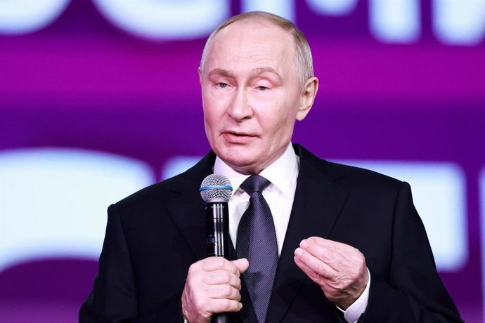 December 3, 2025, Moscow, Russia: Russia's President VLADIMIR PUTIN speaks during an award ceremony for the We Are Together prize as part of the 2025 We Are Together International Civil Participation Forum, at the Russia National Centre.,Image: 1056226659