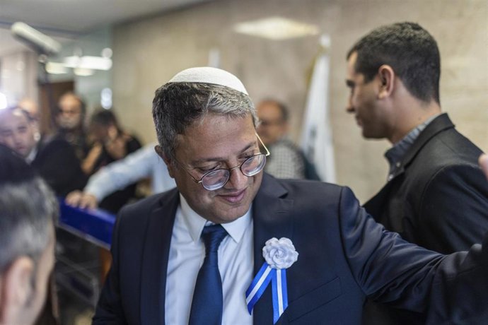 Archivo - El líder del partido ultraderechista israelí Otzma Yehudi, Itamar Ben Gvir