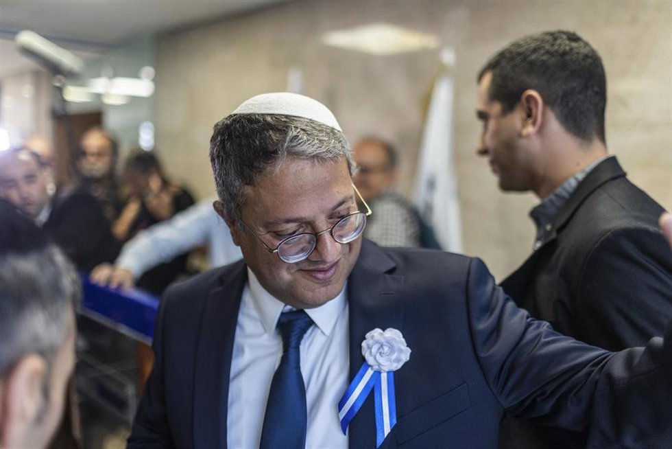 Archivo - El líder del partido ultraderechista israelí Otzma Yehudi, Itamar Ben Gvir