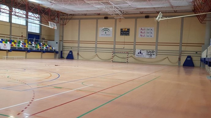 Archivo - Estado actual del pabellón 'Antonio Rivera', en el Estadio de la Juventud de Almería.