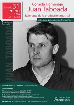 Gijón rendirá homenaje a Juan Taboada por su trayectoria en la música asturiana